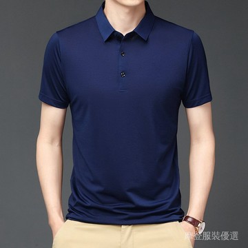 ✨ 新春新品 ✨ 彈力 無痕 冰絲 polo衫 男裝 短袖 T恤 夏 薄款 商務 休閒 男士 翻領短袖T恤半袖 TEAK