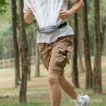 USB充電戶外夾風扇戶外冰敷掛風扇 智能可穿戴冰風間風扇 多風道PCM冰爽風扇