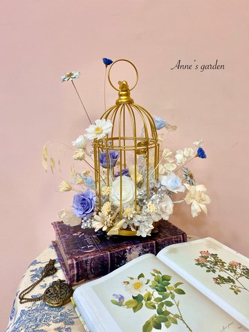 法式不凋鳥籠花禮