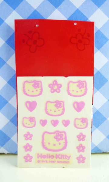 【震撼精品百貨】Hello Kitty 凱蒂貓~KITTY貼紙-心情貼紙-彩色(粉小花)