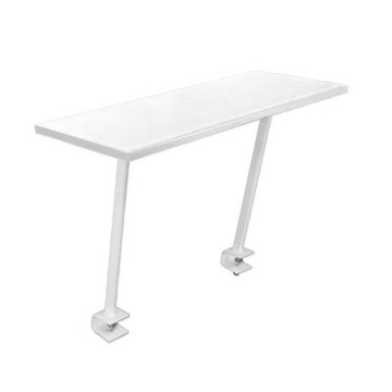 LOGIS邏爵家具 –黑白任選80*30馬鞍皮桌上置物架 免打孔夾式層架【TT10】