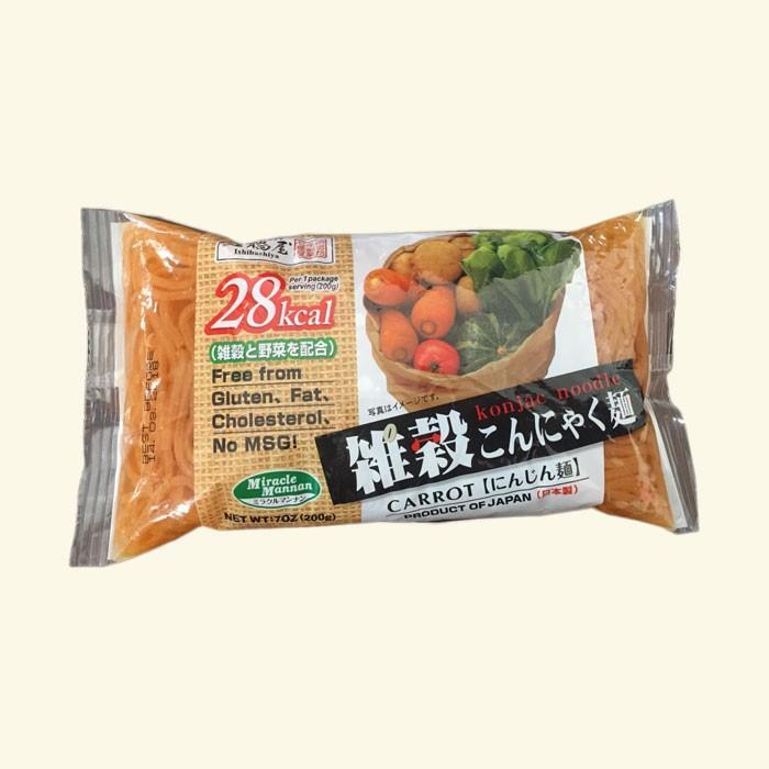 雑穀こんにゃく麺 （にんじん麺） こんにゃく麺 200g こんにゃくラーメン