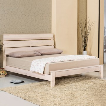 Homelike 喜家居雙人加大6尺床架組(1854) 實木