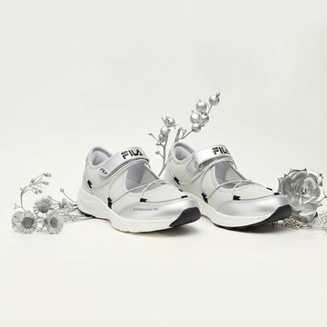 FILA Ballet 女芭蕾風運動鞋-銀灰 5-C949Z-480