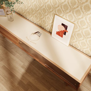 ins皮革電視柜墊餐桌墊防水防油免洗桌布茶幾墊邊柜墊玄關鞋柜墊