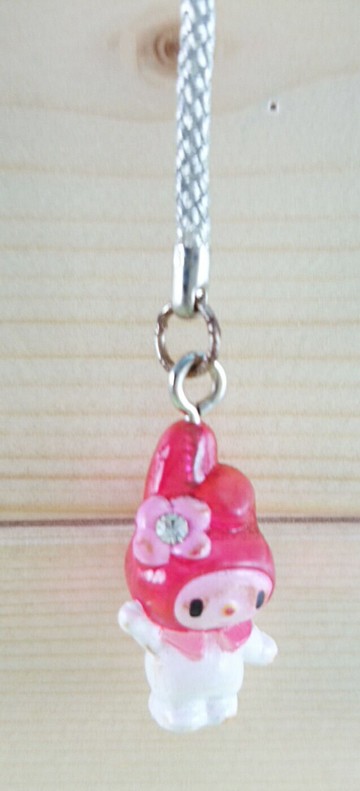 【震撼精品百貨】My Melody 美樂蒂 手機吊飾 透明頭 震撼日式精品百貨