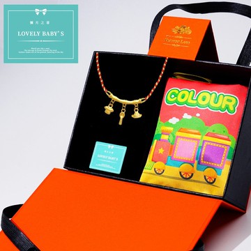 【童樂繪金飾】錦衣玉食 兒童編織項鍊 約重0.30錢(彌月金飾)