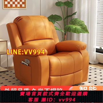 可打統編 圣禾木頭等太空沙發艙單人可躺電動多功能客廳懶人躺椅按摩美甲椅