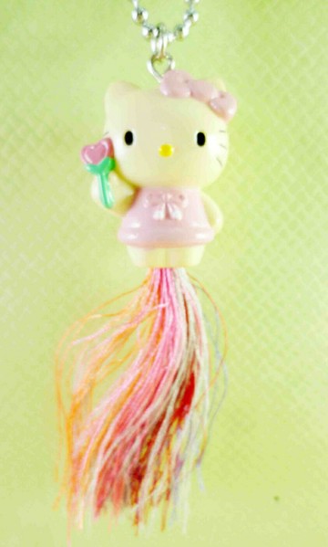 【震撼精品百貨】Hello Kitty 凱蒂貓 鎖圈-防靜電拿花 震撼日式精品百貨