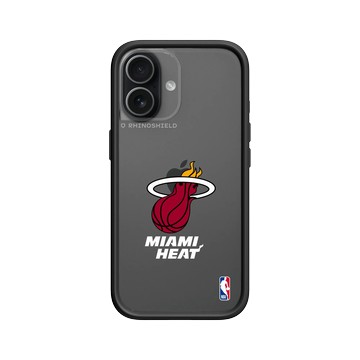 iPhone 17 Mod NX -邊框背蓋組合 (相機按鈕) 黑 - NBA - Logo-邁阿密熱火 Miami Heat - Light