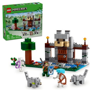 LEGO 樂高 Minecraft 21261 惡狼要塞積木玩具，8歲以上兒童益智拼裝遊戲  1盒  混合顏色