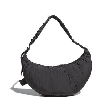 Adidas W Mh Sh Bag 黑灰色 半月包 運動 休閒 隨身 小包 斜背包 肩背包 JZ2143
