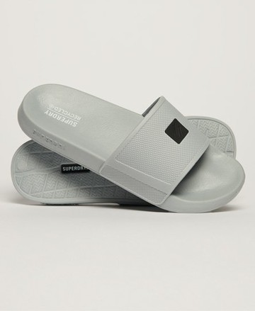 Superdry Men's Men's Code Tech Sliders Grey / Moonstone Grey - Size: L