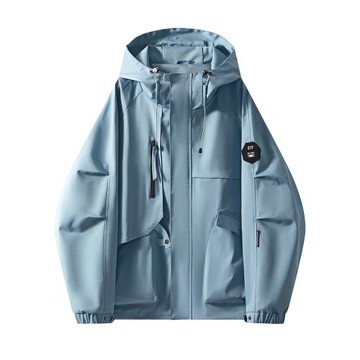 emdi戶外情侶春秋沖鋒衣外套男女休閑上衣登山防風防水夾克