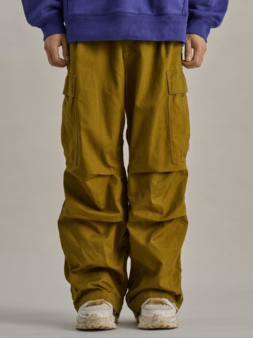 Heavy Wide Fit Military Cargo Pants [GREEN]