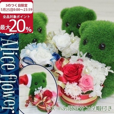 母の日 プレゼント 22 プリザーブドフラワー ギフト 枯れない花 アレンジメント 芝生くまアレンジ ベアー くまちゃん クマ 置物 オブジェ インテリア 雑貨 通販 Lineポイント最大get Lineショッピング