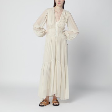 Briane long ecru dress