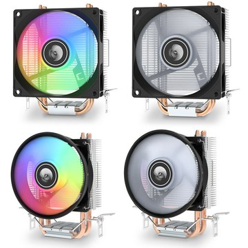 天極風雙銅管電腦散熱風扇 適用amd英特爾1700臺式電腦cpu散熱器，鑫弘-3C數碼