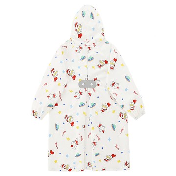 愛北鼻 親子同款加厚防水雨衣 可愛卡通圖案 輕巧易攜帶  4XL  白底奧特曼