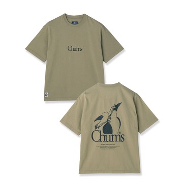 CHUMS Booby Bird Twins T-Shirt 男 短袖上衣 淺灰綠 CH012722M076