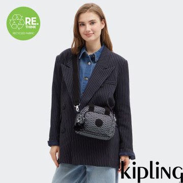 Kipling 經典老花輕巧手提斜背兩用包-DEFEA MINI