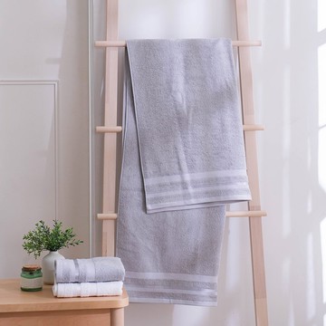 印度棉100%純棉浴巾/淺灰色(70x140cm)-1入
