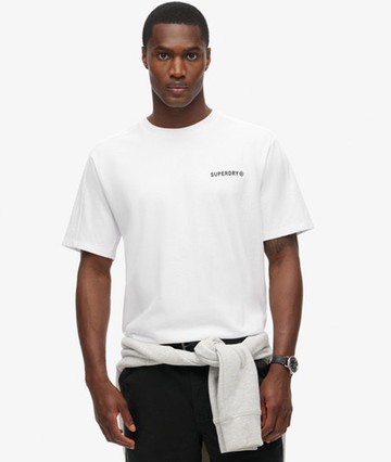 Superdry Men's Tech Relaxed T-shirt White Size: L