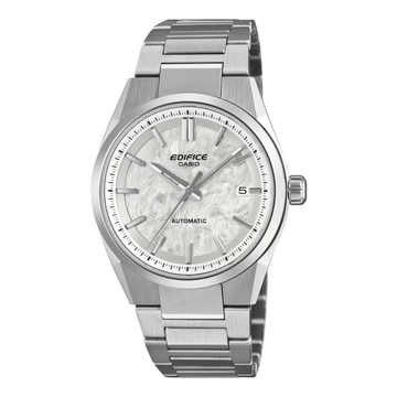 【CASIO 卡西歐】EDIFICE 跑車系列 機械錶款 簡約白 EFK-110D-7A_38mm