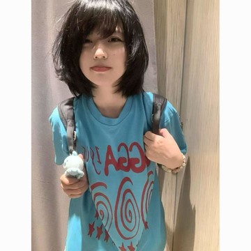 🐻純棉美式復古短袖t恤女2026年夏季新款多巴胺穿搭寬鬆上衣潮牌ins