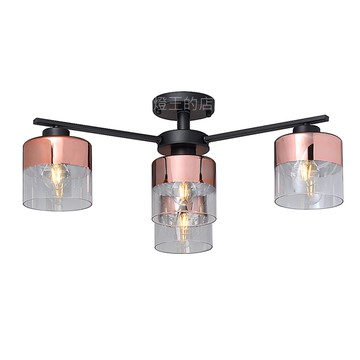 燈飾燈具【燈王的店】設計師新款 半吸頂燈3+1燈 客廳燈 餐廳燈 吧檯燈 C59-03/3+1