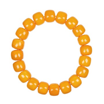 【正佳珠寶】老蜜蠟琥珀 頂級陽橙老蜜 19g 蘋果老型珠