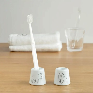 日本claska Mambo 比熊犬 日本製牙刷架