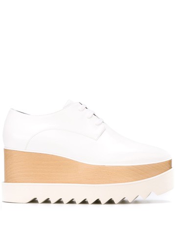 Stella McCartney - Elyse platform shoes - women - Polyester/Artificial Leather/Rubber/Artificial Leather - 40.5 - White