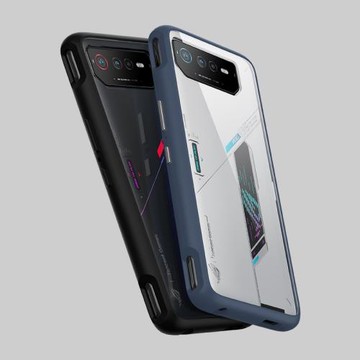 狐盾適用ASUS華碩ROG6Pro透明磨砂全包ROG6天璣至尊版防摔手機殼ROG6D掛繩蝙蝠版全包tpu塑膠天璣版保護套