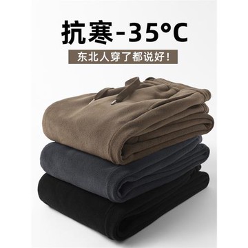 冬季保暖秘訣！440G加厚雙面奧粒絨寬松衛褲女百搭休閑運動褲子男