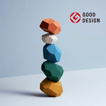 【OOYII吾憶】日本製tumi-isi奈良職人工藝平衡疊石積木-mix ｜生日禮物、新家禮物、聖誕禮物｜