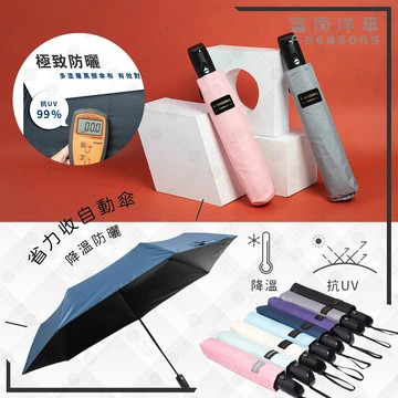 【RCF-雨衣探索者】F-seasons 富雨洋傘 降溫省力收自動傘(H51) 現貨 台灣品牌