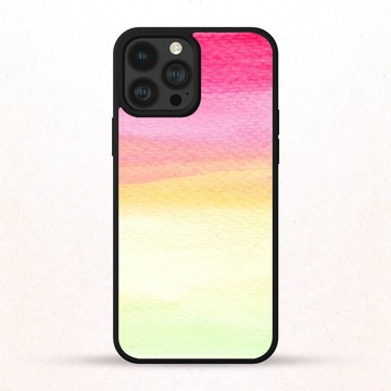 紅色黃色水彩1號iPhone手機殼 三星手機殼