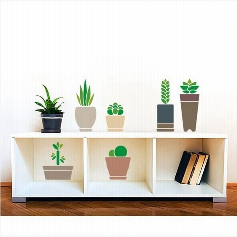 東京ステッカー 高級ウォールステッカー 植物 多肉植物 Sサイズ Ts0024 As グリーン おしゃれ かわいい 壁 シール 通販 Lineポイント最大0 5 Get Lineショッピング