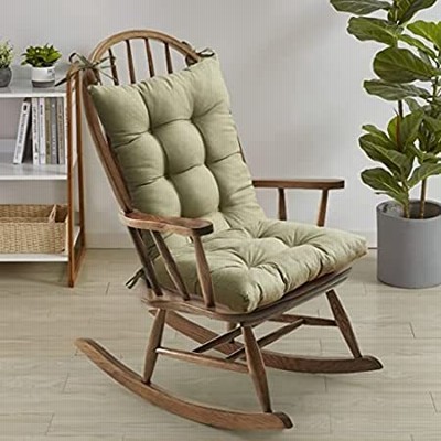 Sweet Home Collection Rocking Chair Cushion Premium Tufted Pads Non Skid Sl＿並行輸入品