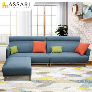 ASSARI -波特高支撐耐磨L型貓抓皮沙發