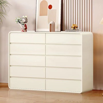 開立統編/免運 實木斗櫃輕奢奶油臥室床頭櫃簡約床尾現代客廳儲物櫃收納抽屜八斗 SFY/PDD 公司貨 快速出貨