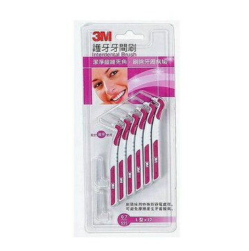 3M 護牙牙間刷 L型 SSS(0.7mm)(12支/卡) [大買家]