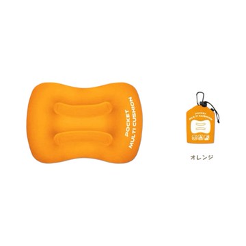 日常生活用品 口袋型充氣墊-橘 1st (JN3115)