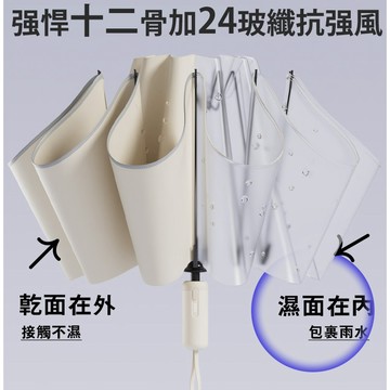 【左都】磐石 十二骨反向傘 24龍骨 抗風 大雨傘 防風 自動傘 反向自動傘 反向摺叠傘