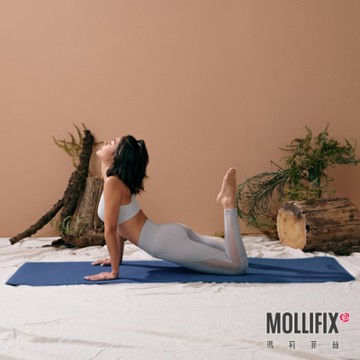 Mollifix 瑪莉菲絲 雙色基礎瑜珈墊 6MM (深藍灰)