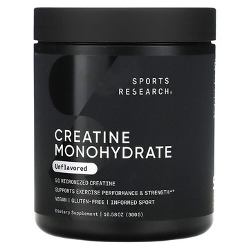 Sports Research, 一水肌酸，原味，10.58 盎司（300 克）