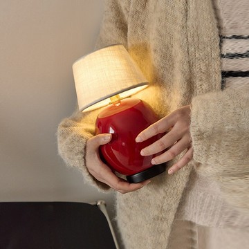 免運 開立發票 檯燈 床頭燈 夜燈 氛圍燈 裝飾燈 CASA復古臺燈高級感床頭燈桌面裝飾擺件中古臥室床頭充電氛圍夜燈