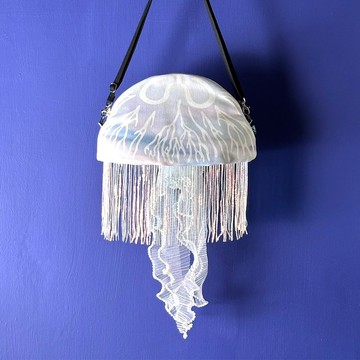 設計款JF117 - 【純棉帆布】海月水母造型肩背包