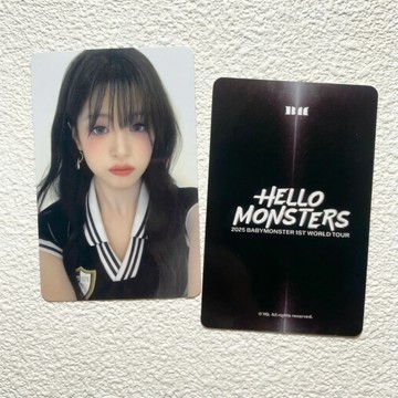 ⭐正版代購⭐BABYMONSTER寶怪 韓國首爾場周隨機卡 鄭雅賢Ahyeon小卡 自拍黑衣嫻小卡